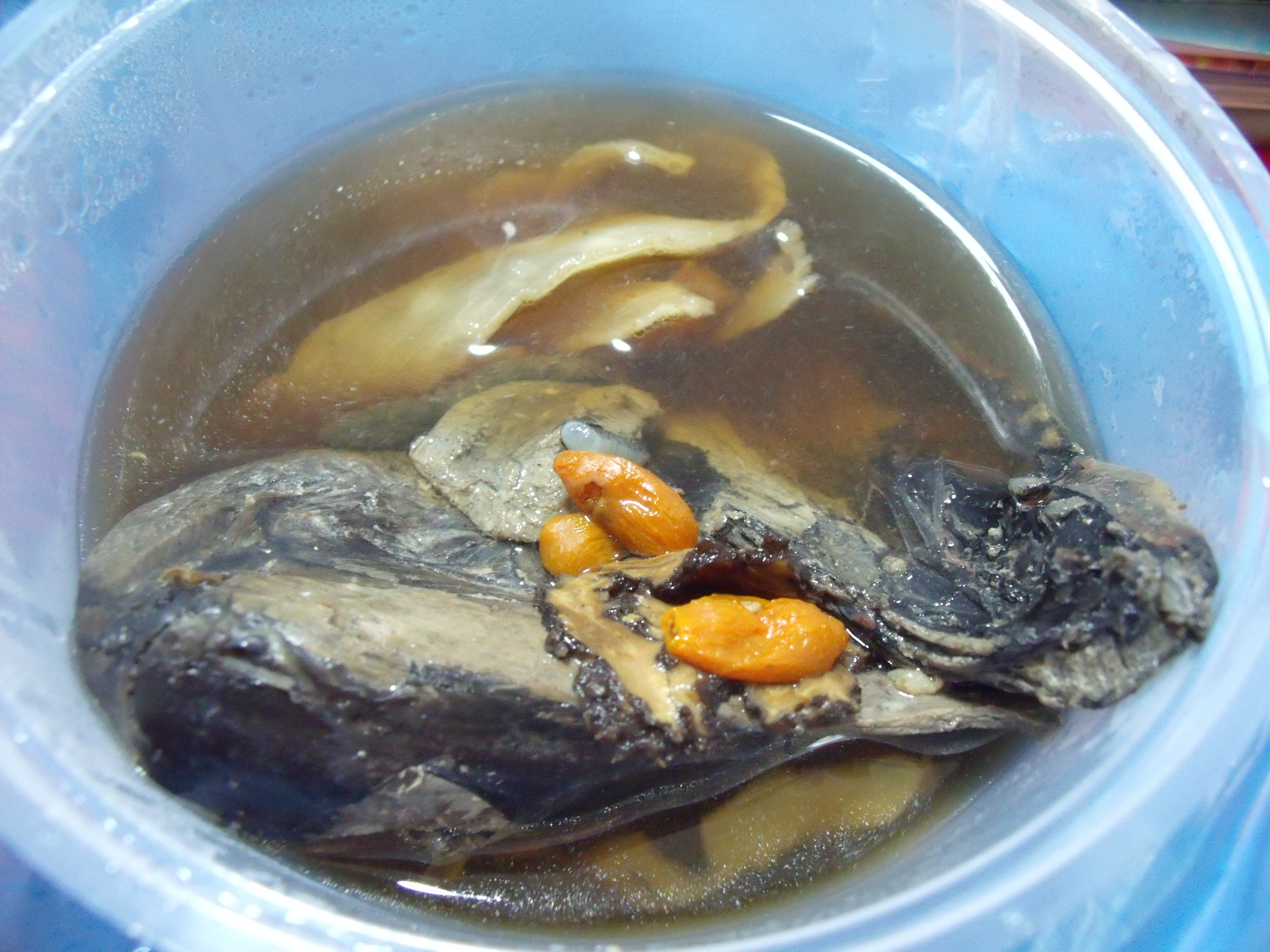 Суп с необычным мясом китайской шёлковой курицы